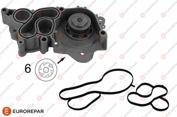 EUROREPAR 1682238480 - Водяной насос autospares.lv