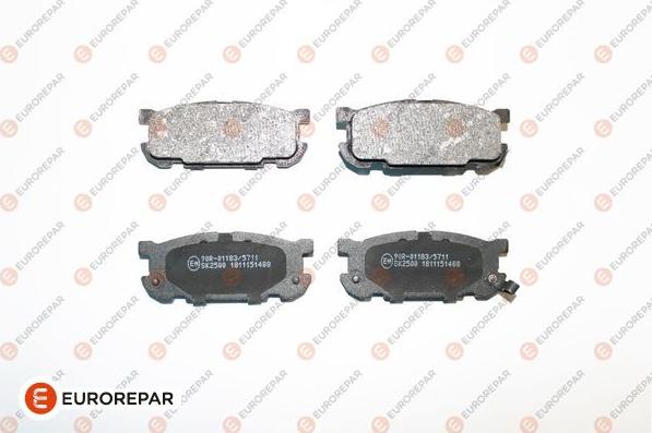 EUROREPAR 1639369980 - Тормозные колодки, дисковые, комплект autospares.lv