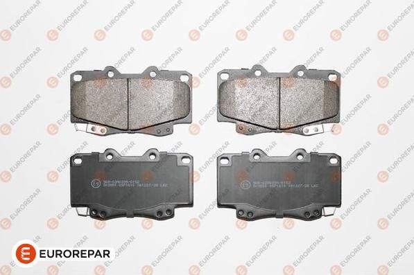 EUROREPAR 1639376280 - Тормозные колодки, дисковые, комплект autospares.lv