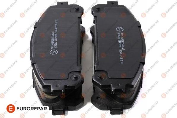 EUROREPAR 1635142580 - Тормозные колодки, дисковые, комплект autospares.lv