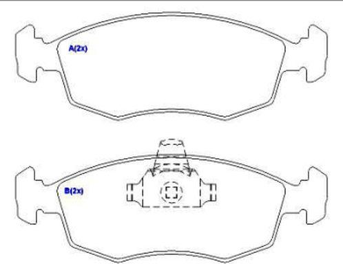 EUROREPAR 1636485180 - Тормозные колодки, дисковые, комплект autospares.lv