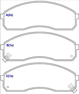 EUROREPAR 1636485880 - Тормозные колодки, дисковые, комплект autospares.lv