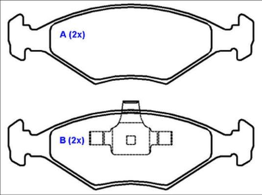 EUROREPAR 1636485380 - Тормозные колодки, дисковые, комплект autospares.lv