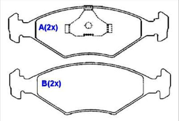 Jurid HQJ2049 - Тормозные колодки, дисковые, комплект autospares.lv