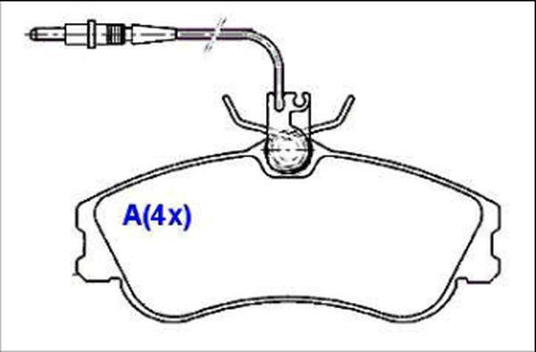 EUROREPAR 1636486180 - Тормозные колодки, дисковые, комплект autospares.lv