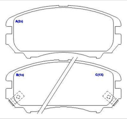 EUROREPAR 1636488480 - Тормозные колодки, дисковые, комплект autospares.lv