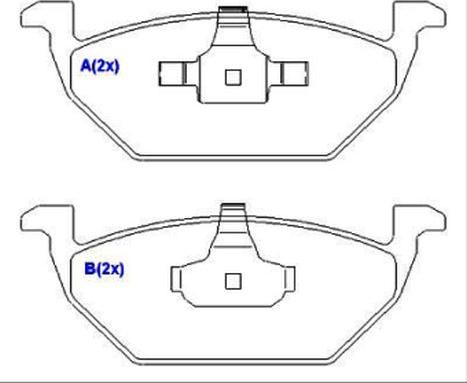 EUROREPAR 1636487680 - Тормозные колодки, дисковые, комплект autospares.lv