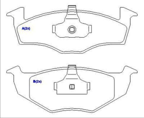 EUROREPAR 1636487180 - Тормозные колодки, дисковые, комплект autospares.lv