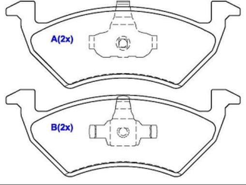 EUROREPAR 1636487880 - Тормозные колодки, дисковые, комплект autospares.lv