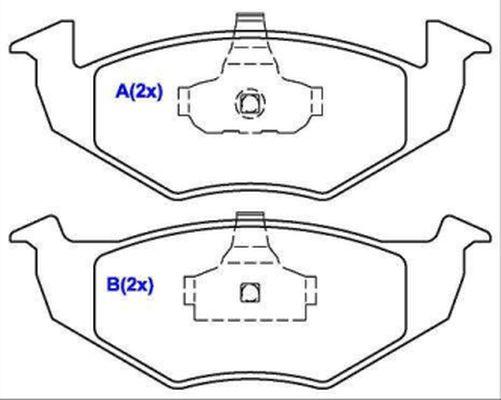 EUROREPAR 1636487780 - Тормозные колодки, дисковые, комплект autospares.lv