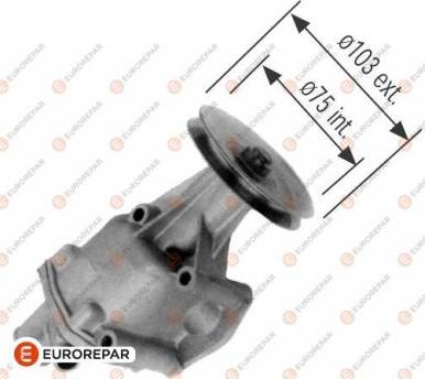 EUROREPAR 1637178580 - Водяной насос autospares.lv