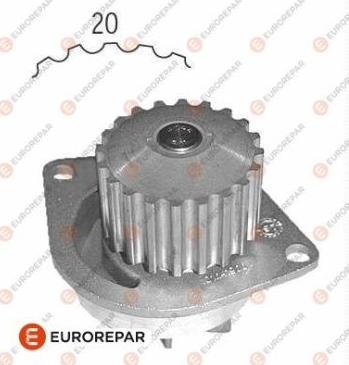 EUROREPAR 1637172180 - Водяной насос autospares.lv