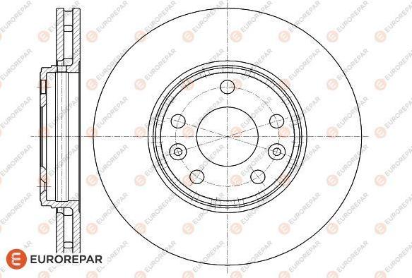 EUROREPAR 1620040780 - Тормозной диск autospares.lv
