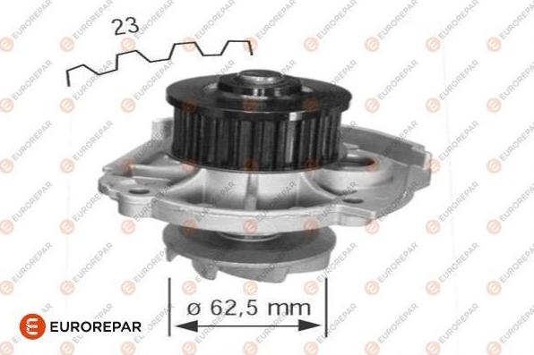 EUROREPAR 1623099580 - Водяной насос autospares.lv