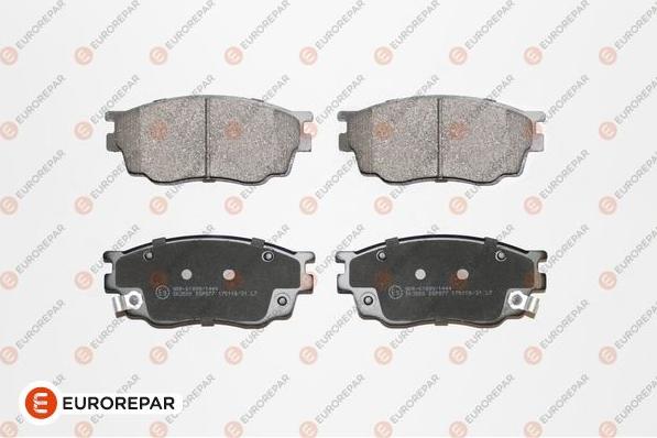 EUROREPAR 1623059580 - Тормозные колодки, дисковые, комплект autospares.lv