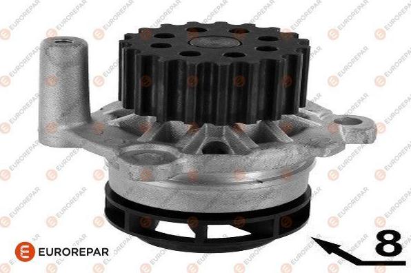 EUROREPAR 1623101680 - Водяной насос autospares.lv