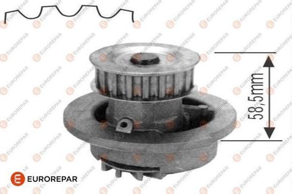 EUROREPAR 1623101380 - Водяной насос autospares.lv