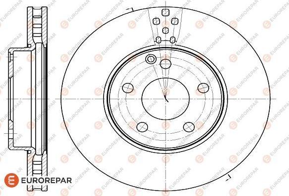 EUROREPAR 1622809780 - Тормозной диск autospares.lv