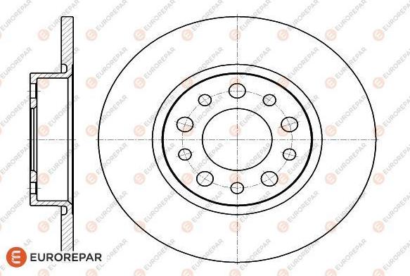 Unipart GBD1665 - Тормозной диск autospares.lv