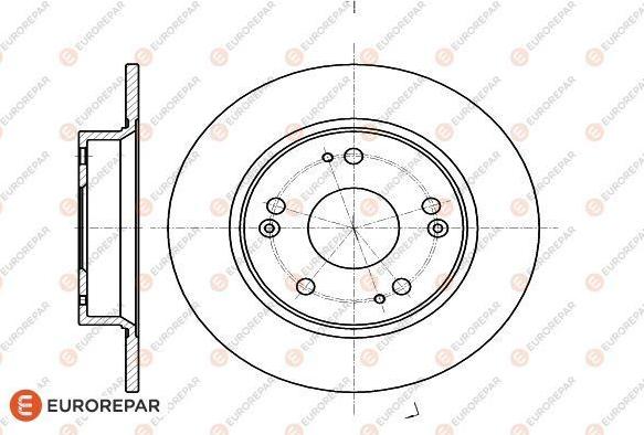 EUROREPAR 1622805680 - Тормозной диск autospares.lv