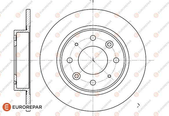 EUROREPAR 1622805280 - Тормозной диск autospares.lv