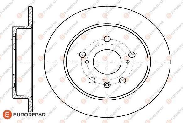 EUROREPAR 1622806180 - Тормозной диск autospares.lv