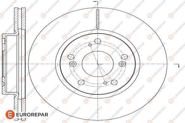 EUROREPAR 1622806780 - Тормозной диск autospares.lv