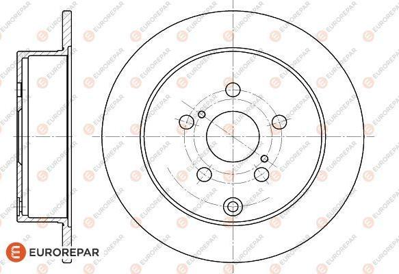 EUROREPAR 1622808980 - Тормозной диск autospares.lv