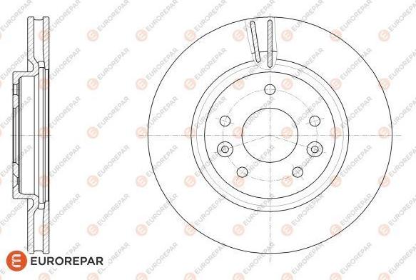 EUROREPAR 1622808580 - Тормозной диск autospares.lv