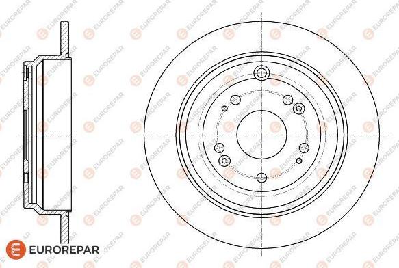 EUROREPAR 1622808780 - Тормозной диск autospares.lv