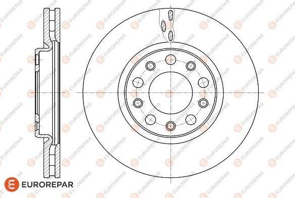 EUROREPAR 1622807380 - Тормозной диск autospares.lv