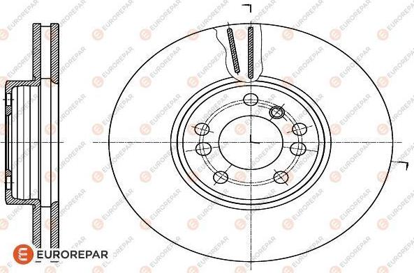 EUROREPAR 1622814880 - Тормозной диск autospares.lv