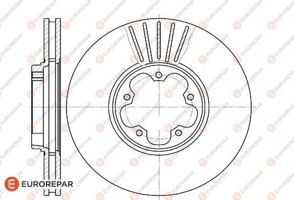 EUROREPAR 1622815880 - Тормозной диск autospares.lv