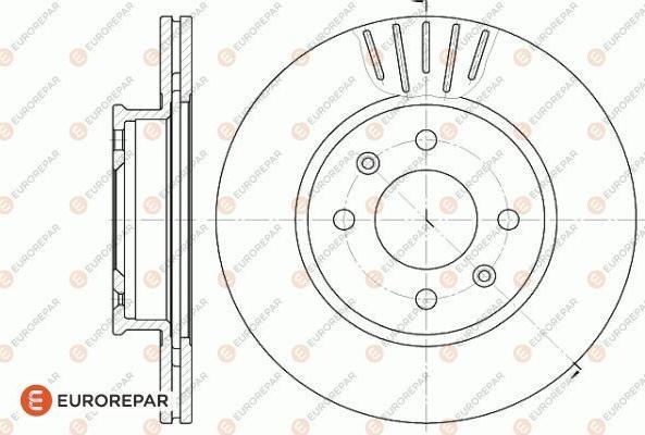 EUROREPAR 1622816180 - Тормозной диск autospares.lv