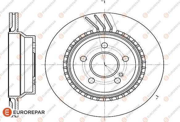 EUROREPAR 1622810080 - Тормозной диск autospares.lv