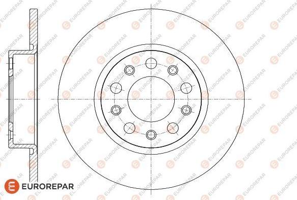 EUROREPAR 1622810180 - Тормозной диск autospares.lv