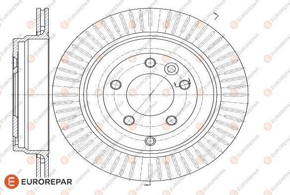 EUROREPAR 1622811380 - Тормозной диск autospares.lv