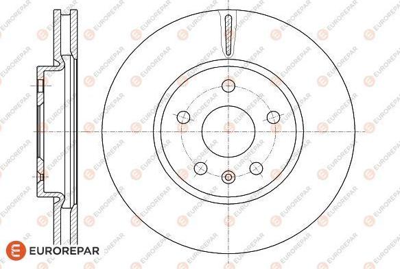 EUROREPAR 1622813780 - Тормозной диск autospares.lv