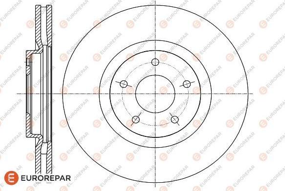 EUROREPAR 1622812980 - Тормозной диск autospares.lv