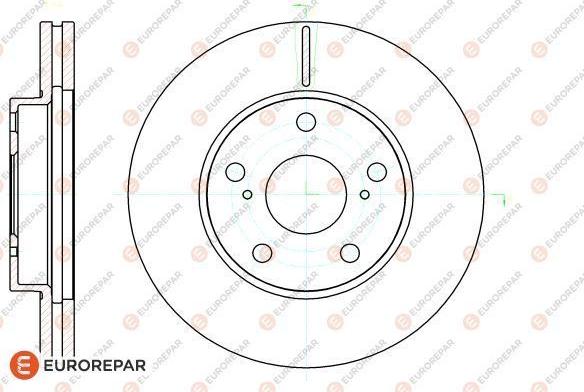 EUROREPAR 1622812480 - Тормозной диск autospares.lv