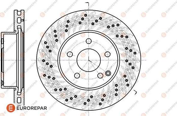 EUROREPAR 1622812880 - Тормозной диск autospares.lv