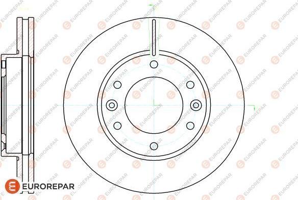 EUROREPAR 1622812280 - Тормозной диск autospares.lv