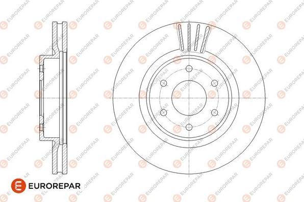 EUROREPAR 1676009980 - Тормозной диск autospares.lv