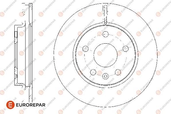 EUROREPAR 1676009580 - Тормозной диск autospares.lv