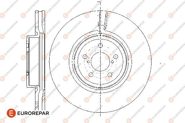 EUROREPAR 1676009380 - Тормозной диск autospares.lv