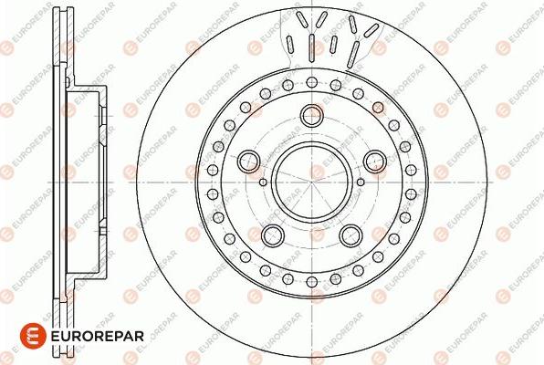 EUROREPAR 1676009280 - Тормозной диск autospares.lv