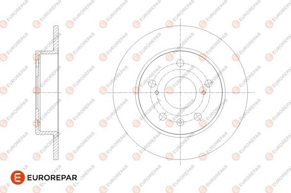 EUROREPAR 1676008980 - Тормозной диск autospares.lv