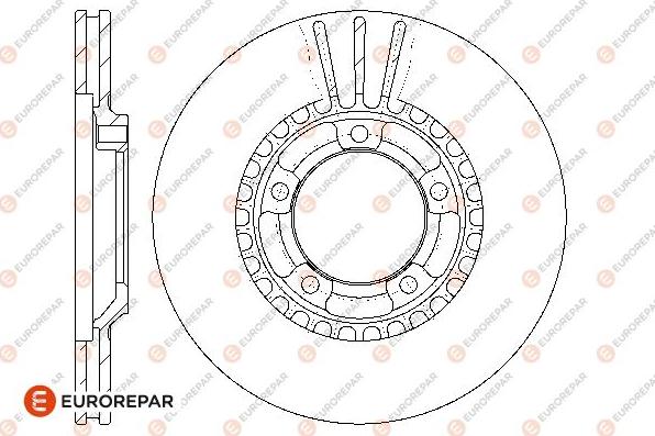 EUROREPAR 1676008680 - Тормозной диск autospares.lv