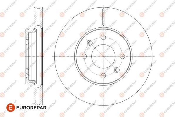 EUROREPAR 1676008880 - Тормозной диск autospares.lv