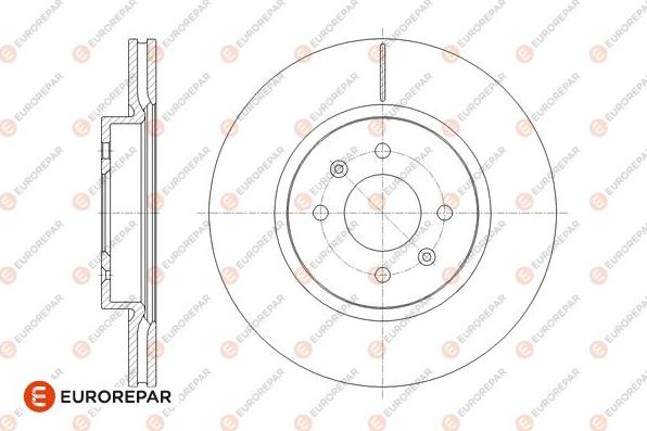 EUROREPAR 1676008280 - Тормозной диск autospares.lv